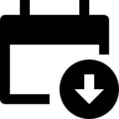 Caledar Download Icon from Nova Solid Set