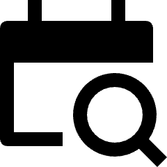 Calendar Search 1 Icon from Nova Solid Set