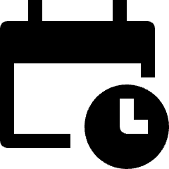 Calendar Timer Icon from Nova Solid Set