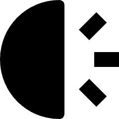 Clock Half 2 Icon from Nova Solid Set