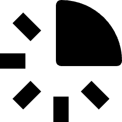 Clock Quarter Icon from Nova Solid Set