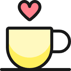 Dating Cup Icon from Ultimate Colors Set