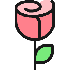 Dating Rose 1 Icon from Ultimate Colors Set