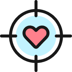 Dating Target 1 Icon from Ultimate Colors Set