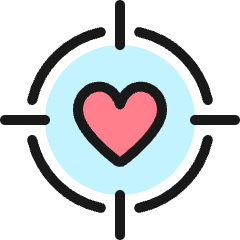 Dating Target Icon from Ultimate Colors Set