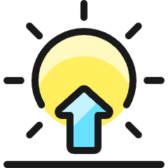 Day Sunrise Icon from Ultimate Colors Set