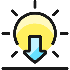 Day Sunset Icon from Ultimate Colors Set