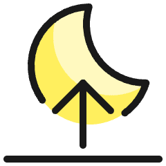 Night Moon Begin Icon from Ultimate Colors Set