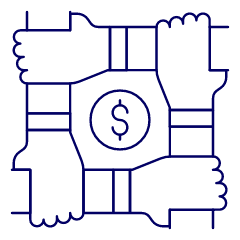Cooperate Money 1 Illustration from UX Line Set