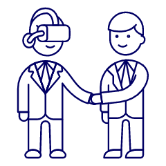 Virtual Agreement 1 Illustration from UX Line Set