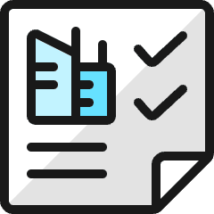 Real Estate Deal Document Building Icon from Ultimate Colors Set