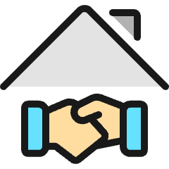 Real Estate Deal Shake Icon from Ultimate Colors Set