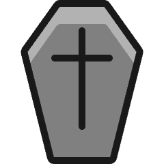 Death Coffin 1 Icon from Ultimate Colors Set