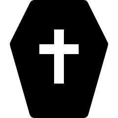 Death Coffin Icon from Nova Solid Set