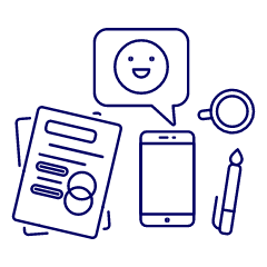 Phone Emoji Illustration from UX Line Set