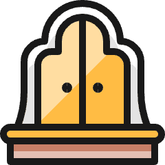 Decoration Cabin Icon from Ultimate Colors Set