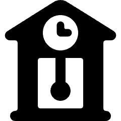 Decoration Clock Retro Icon from Ultimate Bold Set