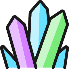 Decoration Crystals Icon from Ultimate Colors Set