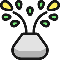 Decoration Flowers Icon from Ultimate Colors Set