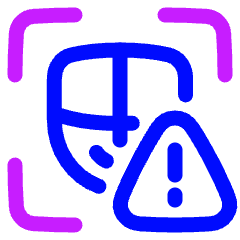 Deepfake Detection Icon from Plump Neon Set