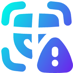 Deepfake Detection Icon from Flex Gradient Set