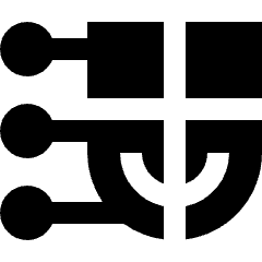 Deepfake Face Icon from Sharp Solid Set