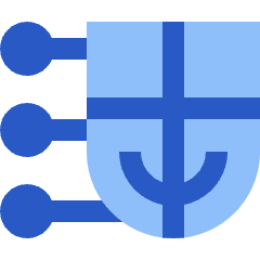 Deepfake Face Icon from Sharp Flat Set