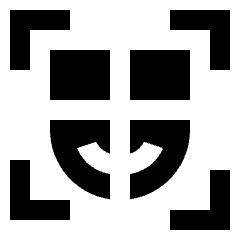 Deepfake Target Icon from Sharp Solid Set