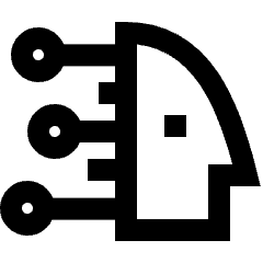 Deepfake Technology 1 Icon from Sharp Line Set