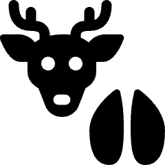 Deer Footprint Icon from Ultimate Bold Set