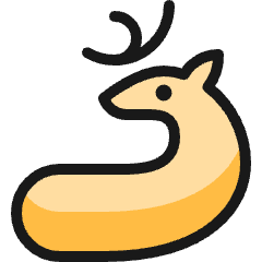 Deer Sleep Icon from Ultimate Colors Set