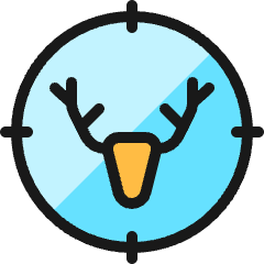 Deer Target Icon from Ultimate Colors Set