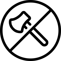 Deforestation Axe Forbidden Icon from Ultimate Light Set