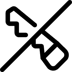 Deforestation Saw Forbidden Icon from Ultimate Regular Set