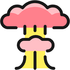 Atomic Bomb Icon from Ultimate Colors Set