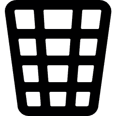 Bin Paper Icon from Ultimate Bold Set