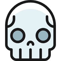 Skull 1 Icon from Ultimate Colors Set