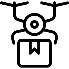 Delivery Drone Icon from Ultimate Light Set