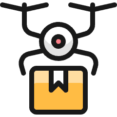 Delivery Drone Icon from Ultimate Colors Set
