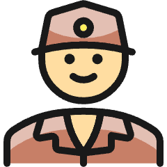 Delivery Man Icon from Ultimate Colors Set