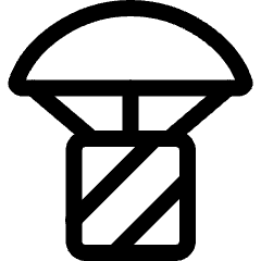 Delivery Parachute Icon from Ultimate Regular Set