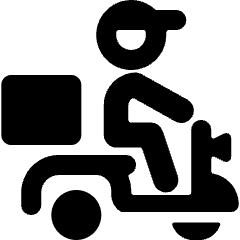 Delivery Person Motorcycle Icon from Ultimate Bold Set