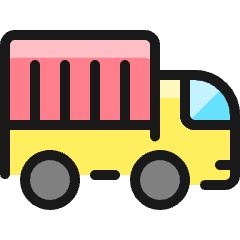 Delivery Truck 4 Icon from Ultimate Colors Set