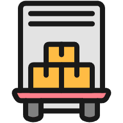 Delivery Truck Boxes Icon from Ultimate Colors Set