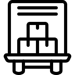 Delivery Truck Boxes Icon from Ultimate Light Set