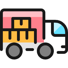 Delivery Truck Cargo Icon from Ultimate Colors Set