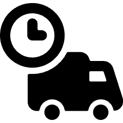 Delivery Truck Clock Icon from Ultimate Bold Set