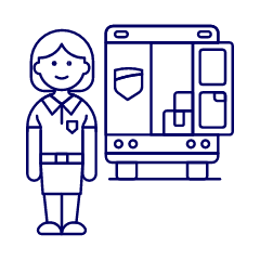 Deliveryman 2 Illustration from UX Line Set