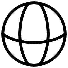 Globe Icon from Platinum Set