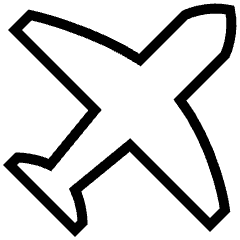 Plane Icon from Platinum Set